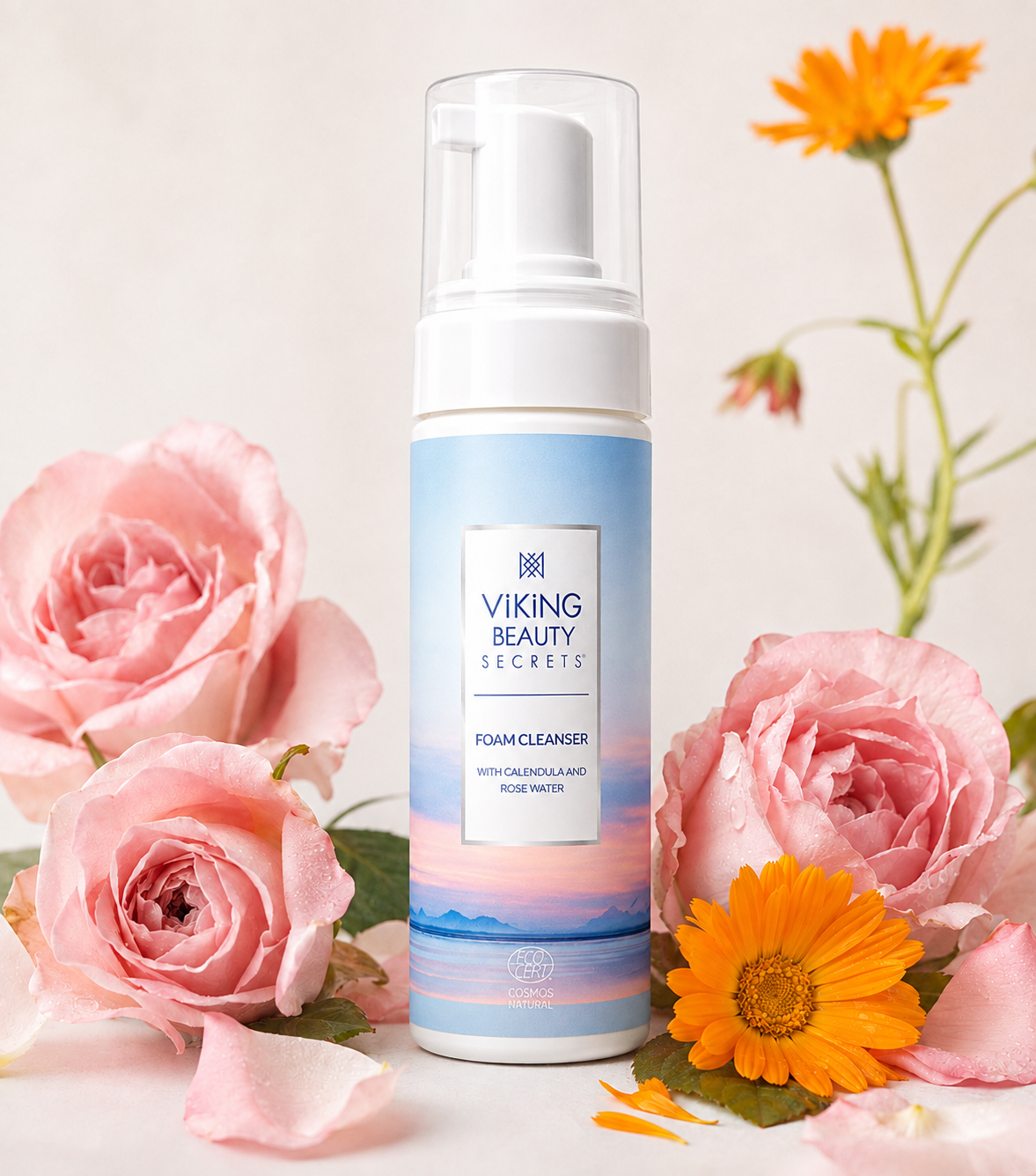 Foam Cleanser with Calendula and Rose Water